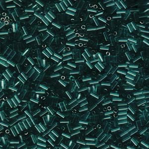 Bugle #1 (3mm) Miyuki 250 Gram Bag Tr Teal - BGL1-92405