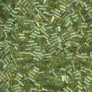 Bugle #1 (3mm) Miyuki 250 Gram Bag Tr Chartreuse Ab - BGL1-9258