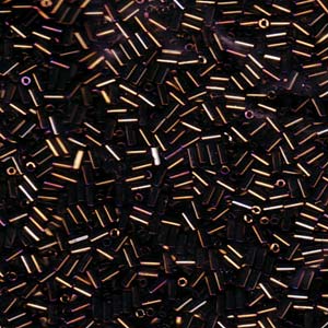 Bugle #1 (3mm) Miyuki 250 Gram Bag Met Brown Iris - BGL1-9458