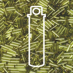 Bugle 2(6mm)chartreuse S/l-aprx 17gm/tb - BGL2-9014-TB