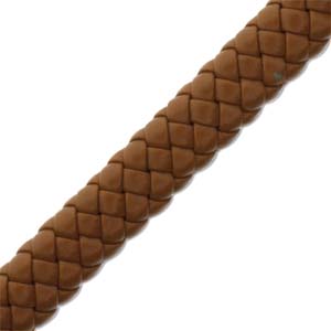 Synthetic Braided Leather 5x10mm Tan .9m/spl
