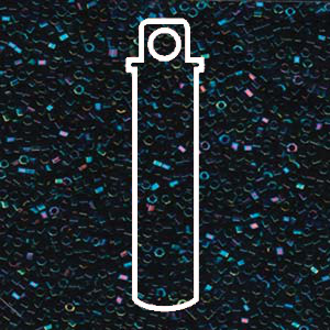 15/0 Delica Blue Iris -hex Cut-apx 7gm - DBSC-0002-TB