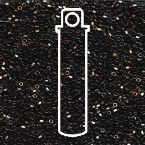 15/0 Delica Brown Iris -hex Cut-apx 7gm - DBSC-0007-TB