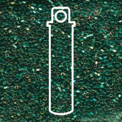 15/0 Delica Metallic Teal -iris Hex Cut-apx 7gm - DBSC-0027-TB