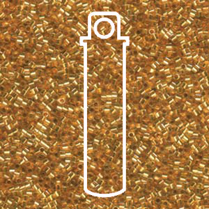 15/0 Delica Lined Gold -24 Kt Hex Cut-apx 7gm - DBSC-0033-TB