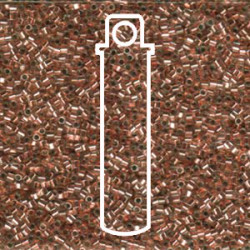 15/0 Delica Copper Lined -crystal Hex Cut-apx 7gm - DBSC-0037-TB
