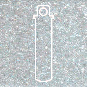 15/0 Delica Crystal Ab -hex Cut-apx 7gm - DBSC-0051-TB