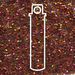 15/0 Delica Gold Red -luster Hex Cut-apx 7gm - DBSC-0103-TB