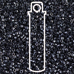 Delica 8/0 Gunmetal Apx 6.8gm - DBL-0001-TB