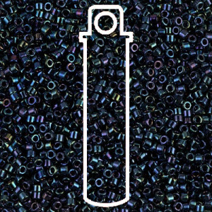 Delica 8/0 Blue Iris Apx 6.8gm - DBL-0002-TB