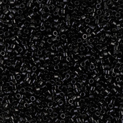 Delica Beads 8/0 Black 50 Gm Bag - DBL-0010-50