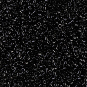 Delica Beads 8/0 Black 50 Gm Bag - DBL-0010-50