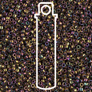Delica 8/0 Met Smoky Gold Iris 6.8 Gram Appx - DBL-0023-TB