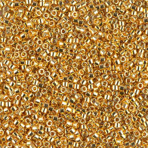 Delica Beads 8/0 Brght Gold24k 50 Gm Bag - DBL-0031-50