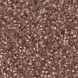 Delica Beads 8/0 Copper Lined Crystal 50 Gm - DBL-0037-50