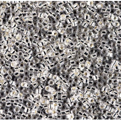 Delica Beads 8/0 Silver Lined Crystal 50 Gram - DBL-0041-50