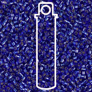 Delica 8/0 S/l Cobalt -aprx 6.8gm - DBL-0047-TB