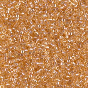 Delica Beads 8/0 Trans Light Topaz Luster 100 Gram - DBL-0099