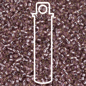 Delica 8/0 S/l Smoky Amethyst-aprx 6.8gm - DBL-0146-TB