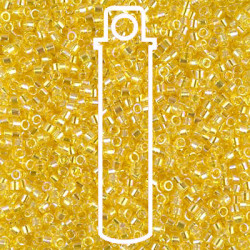 Delica 8/0 Tr Yellow Ab-aprx 6.8gm - DBL-0171-TB