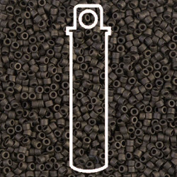 Delica 8/0 Matte Mtlc Olive Green Apx 6.8gm - DBL-0311-TB