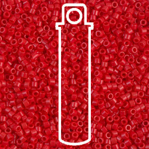 Delica 8/0 Op Dk Cranberry -aprx 6.8gm - DBL-0723-TB