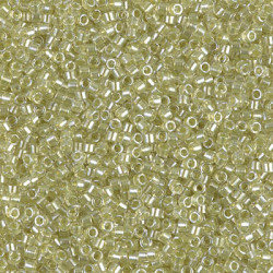 Delica Bds 8/0 Sprklng Peridot Lined Crystal 50 Gram Bag - DBL-0903-50