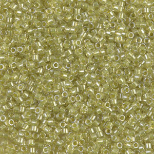 Delica 8/0 Spkl Yellow Green Lined Crystal-50gm - DBL-0910
