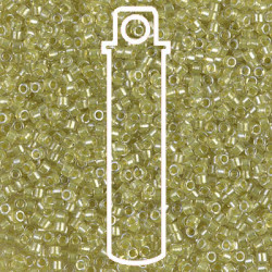 Delica 8/0 Spkl Yellow Green Lined Crystal-aprx 6.8gm - DBL-0910-TB