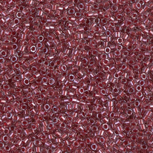 Delica 8/0 Spkl Cranberry Lined Crystal -50gm - DBL-0924
