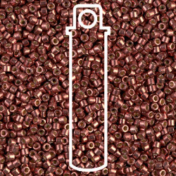 8/0 Delica Duracoat Glvn Dk Berry-6.8gm Tb - DBL-1842-TB