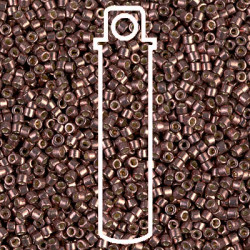 8/0 Delica Duracoat Glvn Dk Mauve-6.8gm Tb - DBL-1843-TB