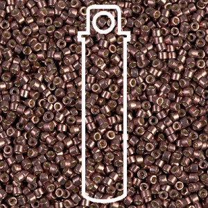 8/0 Delica Duracoat Glvn Dk Mauve-6.8gm Tb - DBL-1843-TB