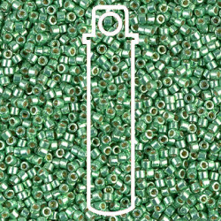 8/0 Delica Duracoat Glvn Dk Mint Green-6.8gm Tb - DBL-1844-TB