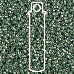 8/0 Delica Duracoat Glvn Sea Green-6.8gm Tb - DBL-1845-TB