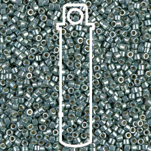 8/0 Delica Duracoat Glvn Dk Sea Oam-6.8gm Tb - DBL-1846-TB