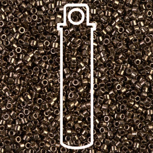 Delica 10/0 Metallic Bronze Apx 7.2gm - DBM0022-TB