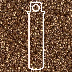 Delica 10/0 Metallc Lt Bronze Apx 7.0gm - DBM0022L-TB