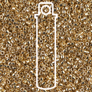 Delica 10/0 24k Lt Gold Plated Apx 7.2gm - DBM0034-TB