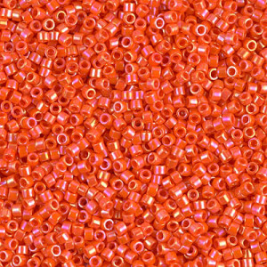 Delica 10/0 Opaque Orange Ab 100 Gm Bag - DBM0161