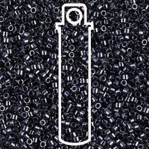 15/0 Delica Gunmetal -apx 7gm - DBS0001-TB