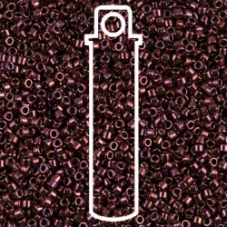 15/0 Delica Metallic Raspberry-apx 7gm - DBS0012-TB