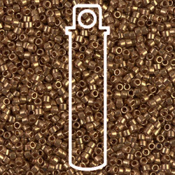 15/0 Delica Tr Lust Mtlc Rose Gd -apx 7gm - DBS0115-TB