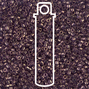 15/0 Delica Lvndr Blu Gold Lstr-apx 7gm - DBS0117-TB