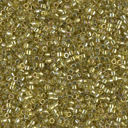 15/0 Delica Trans Chartreuse Luster-50gm Bg - DBS0124