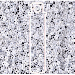 15/0 Delica Lined Crystal White-apx 7gm Luster - DBS0231-TB