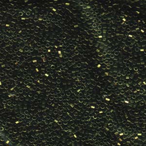 15/0 Delica Metallic Olive Hex Cut-50 Gm Bag - DBSC-0011