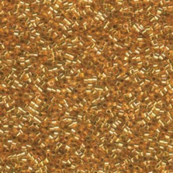 15/0 Delica Lined Gold -24 Kt Hex Cut/ 50 Gm - DBSC-0033