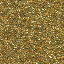 15/0 Delica 24kt Lt Gold -plated Hex Cut/ 50 Gm - DBSC-0034