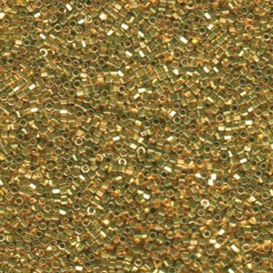 15/0 Delica 24kt Lt Gold -plated Hex Cut/ 50 Gm - DBSC-0034